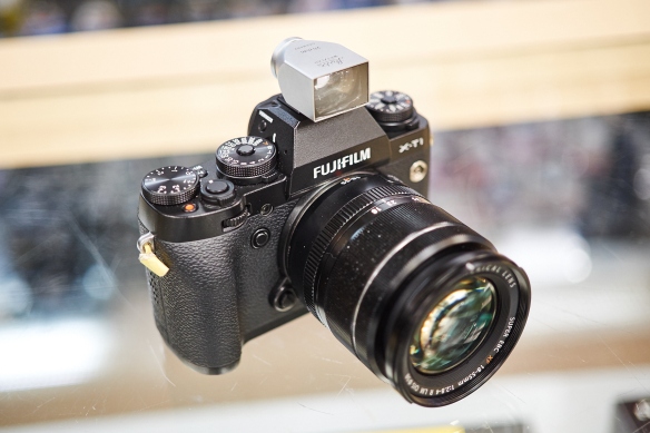 Fuji X-T1 with a vintage Leitz (Leica) 28mm brightline optical viewfinder